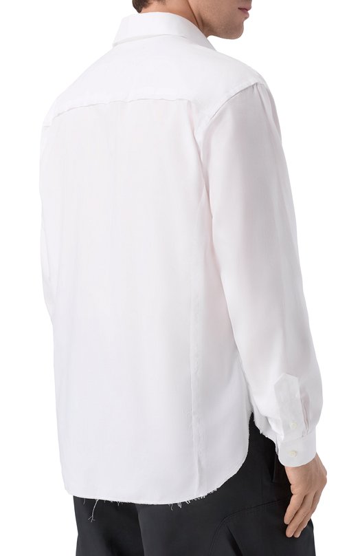 Хлопковая рубашка Maison Margiela S67DT0021/M35308 Белый  S67DT0021/M35308 Фото 4