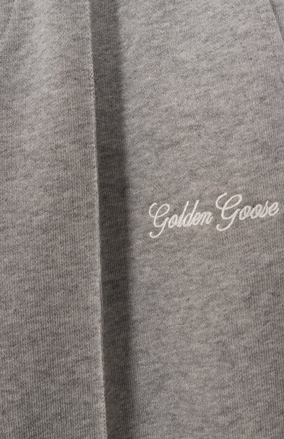 Хлопковые брюки GOLDEN GOOSE DELUXE BRAND серого цвета по цене 19050 руб., арт. GKP02450.P002190, фото 3 Хлопковые брюки GOLDEN GOOSE DELUXE BRAND, арт. GKP02450.P002190, фото 3