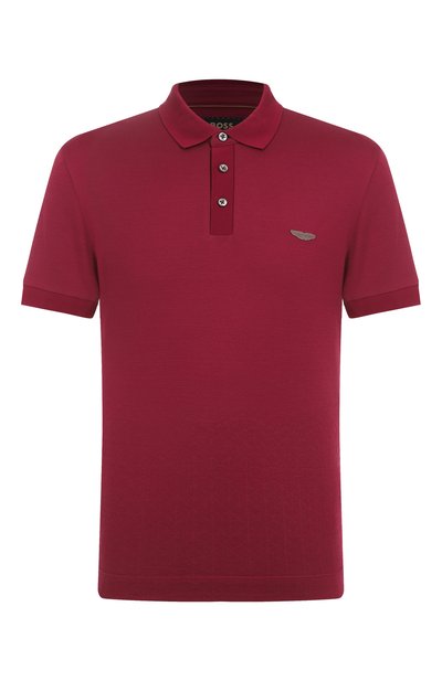 Мужское поло из хлопка и шелка boss x aston martin BOSS CAMEL, арт. 50537882