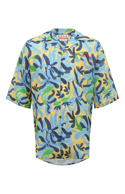 Рубашка изо льна и вискозы marni x no vacancy inn MARNI, арт. CUMU0273S0 UTL003, фото 1