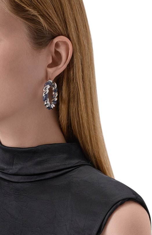 Серьги Eddie Borgo ER9000E Серебряный  ER9000E Фото 2