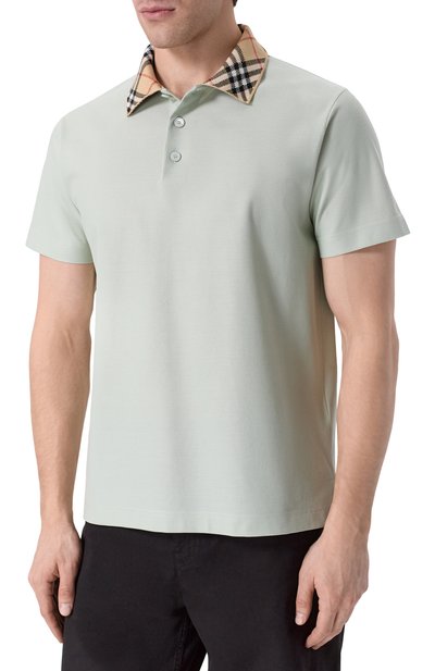 Хлопковое поло BURBERRY, арт. 8118949, фото 3