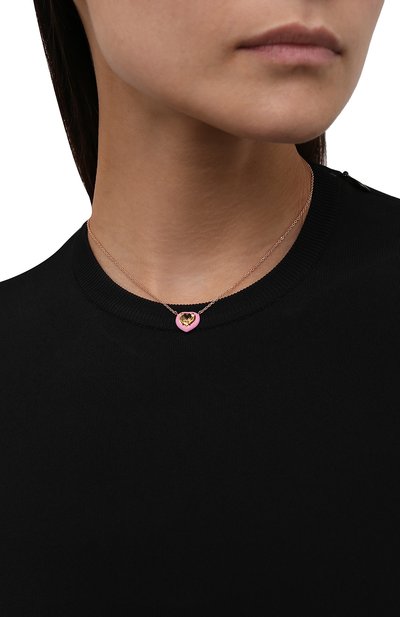 Подвеска с цитрином и розовой эмалью courage MOONKA золотого цвета по цене 15900 руб., арт. crg-nl1-ctr, фото 2 Подвеска с цитрином и розовой эмалью courage MOONKA, арт. crg-nl1-ctr, фото 2