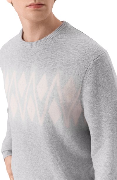 Джемпер из шерсти и кашемира VAN LAACK серого цвета по цене 59950 руб., арт. VL-SIND0-F/S00349, фото 5 Джемпер из шерсти и кашемира VAN LAACK, арт. VL-SIND0-F/S00349, фото 5