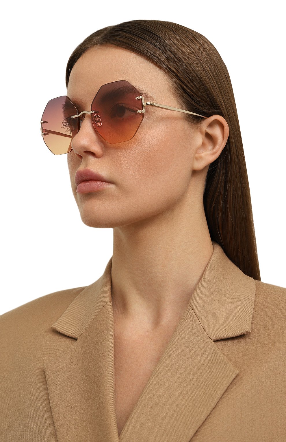 Солнцезащитные очки LINDA FARROW разноцветного цвета по цене 130000 руб., арт. LFL1267C2SUN, фото 2 Солнцезащитные очки LINDA FARROW, арт. LFL1267C2SUN, фото 2