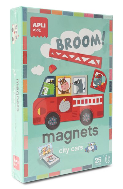 Игра с магнитами городские машины APLI KIDS, арт. 16863