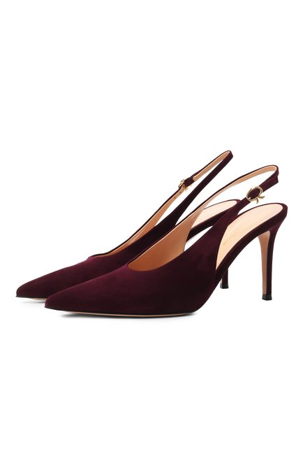 Женские замшевые туфли robbie sling 85 GIANVITO ROSSI, арт. G95461.85RIC.CAMB0UR