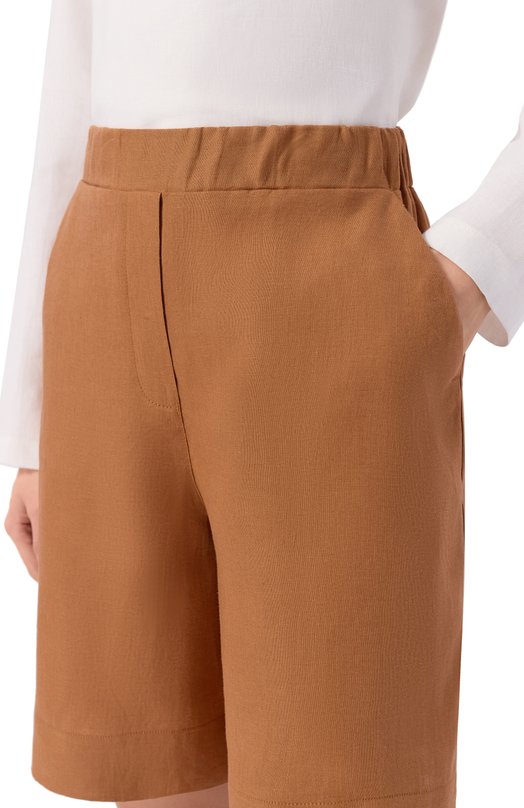 Льняные шорты Gran Sasso 76249/50000 Коричневый  76249/50000 Фото 5