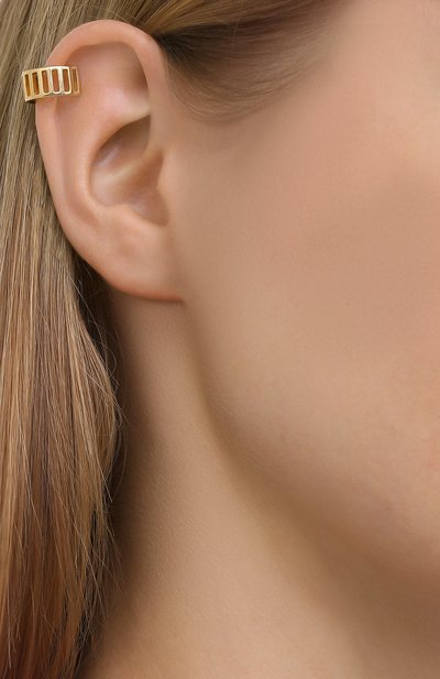 Моносерьга-кафф JEWLIA золотого цвета по цене 4600 руб., арт. 3124.JR-87, фото 2 Моносерьга-кафф JEWLIA, арт. 3124.JR-87, фото 2