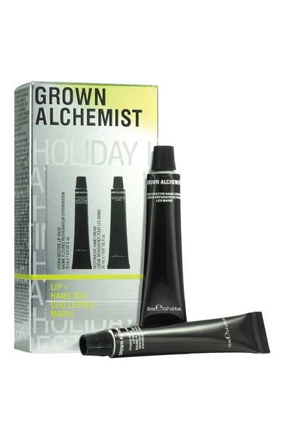 Мужского набор для ухода за кожей губ и рук "герои увлажнения" (12+20ml) GROWN ALCHEMIST, арт. GA01634