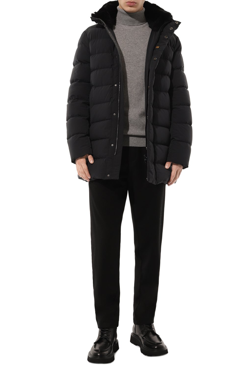 Пуховик с воротником из кролика HETREGO, арт. 8N435R/WILLIAM, фото 2