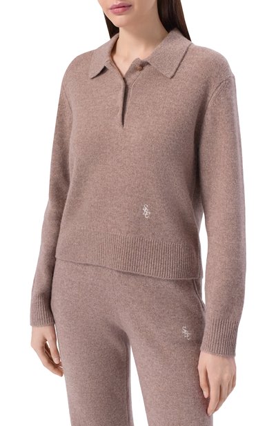 Поло из кашемира и шерсти SPORTY AND RICH, арт. WS07466302BE24, фото 3