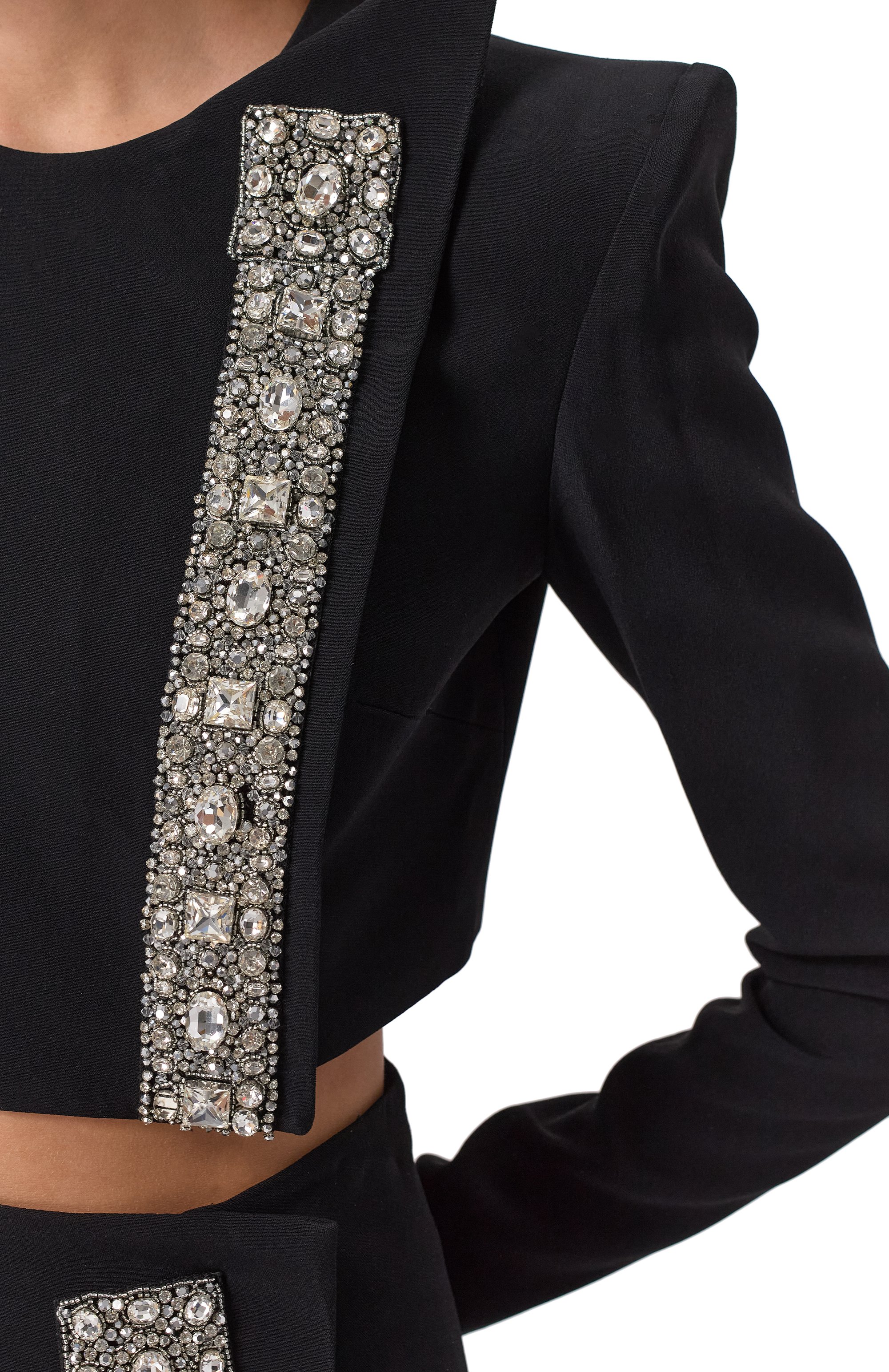 Жакет с отделкой стразами ZUHAIR MURAD, арт. RTP25054/CRCA016, фото 5