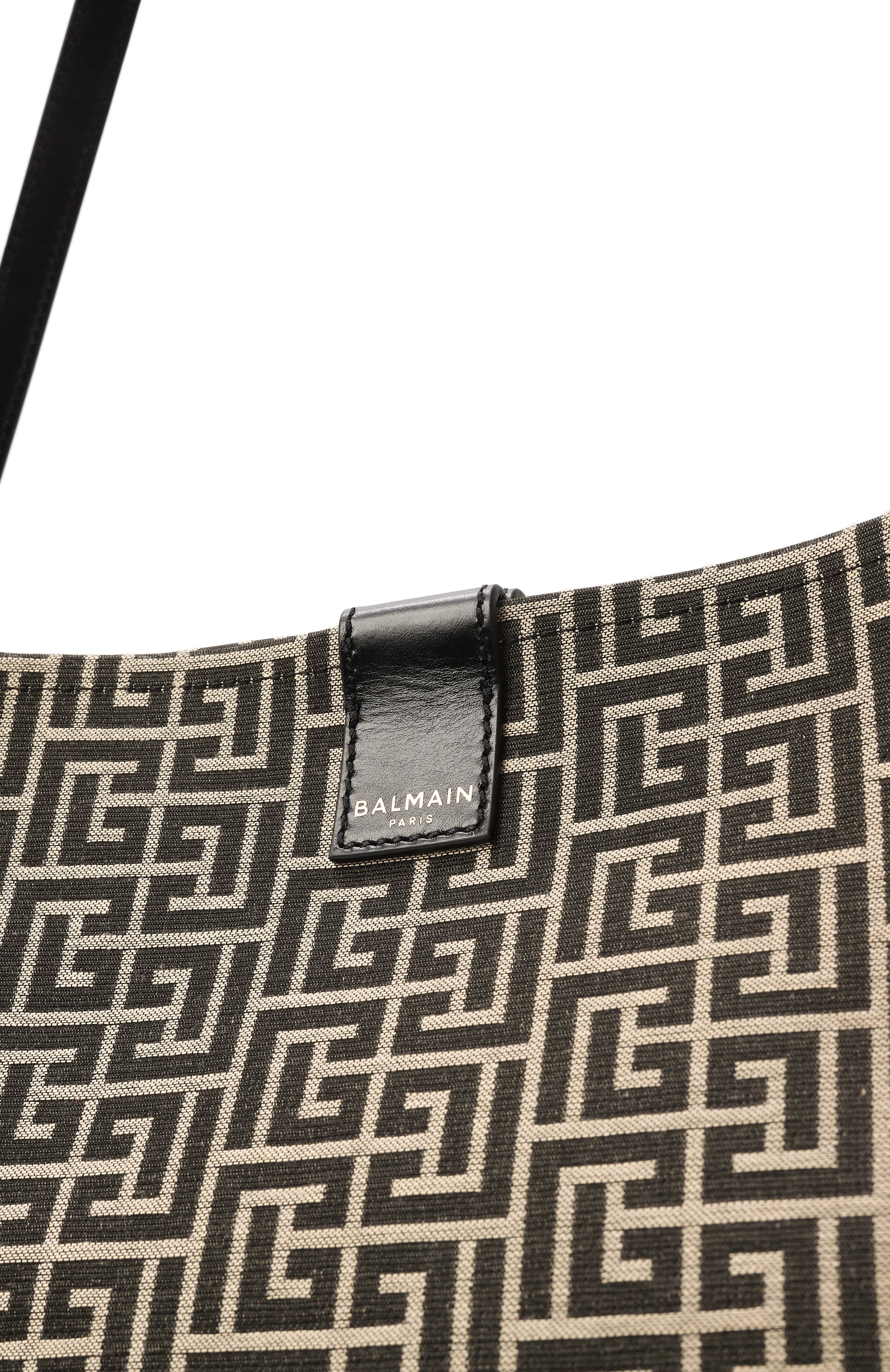Сумка-тоут release medium BALMAIN черно-белого цвета по цене 99500 руб., арт. GN1FF034/TJMB, фото 6 Сумка-тоут release medium BALMAIN, арт. GN1FF034/TJMB, фото 6