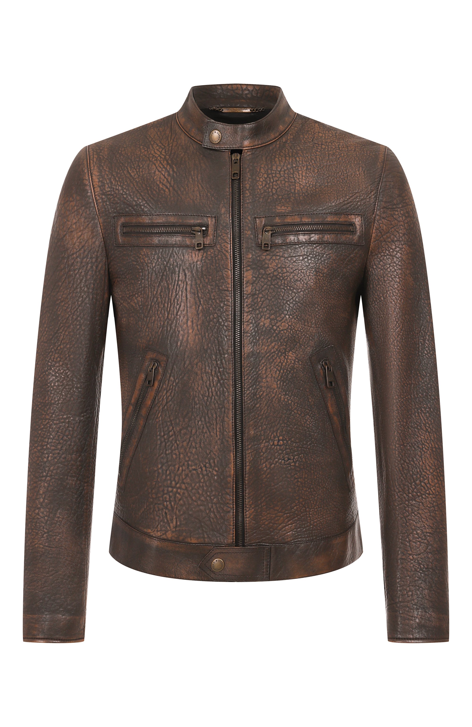 Кожаная куртка DOLCE & GABBANA, арт. G9AZZL/HULXP, фото 1