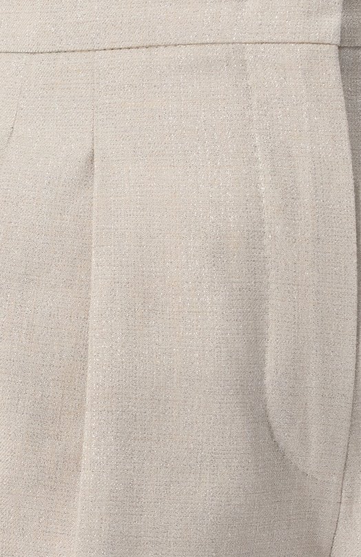 Шорты из хлопка и льна Max Mara Studio FAVILLA Серый  FAVILLA Фото 6