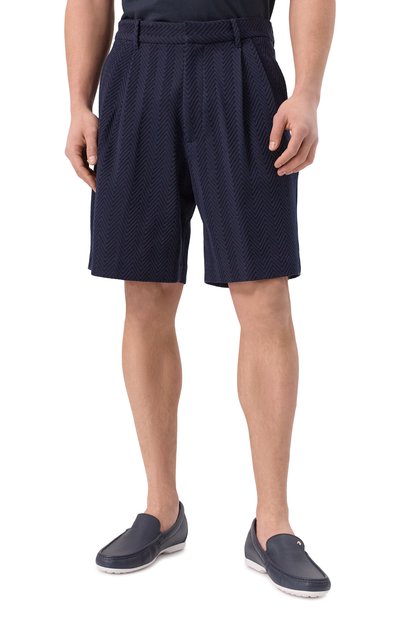 Шорты из хлопка и вискозы MISSONI темно-синего цвета по цене 108500 руб., арт. UC25SI00/BR00JC, фото 3 Шорты из хлопка и вискозы MISSONI, арт. UC25SI00/BR00JC, фото 3