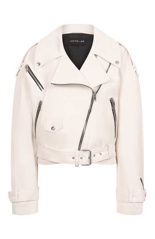 Кожаная куртка Jacob Lee WLJ081SS25W Белый WLJ081SS25W