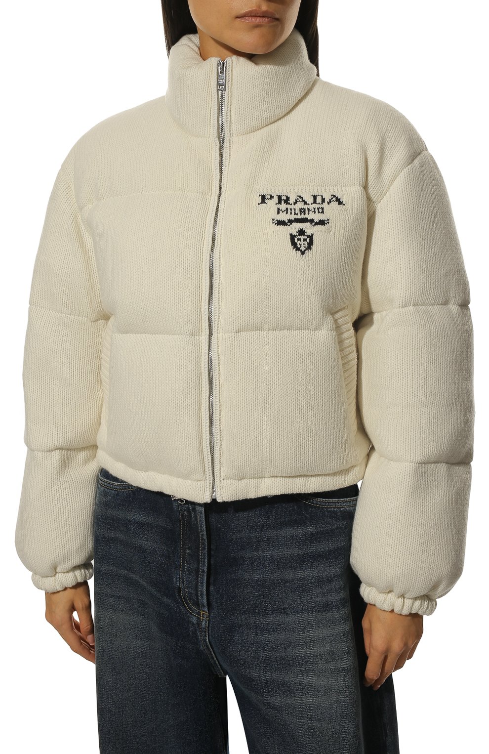 Пуховик из шерсти и кашемира PRADA, арт. 292028-10PH-F0009-212, фото 3