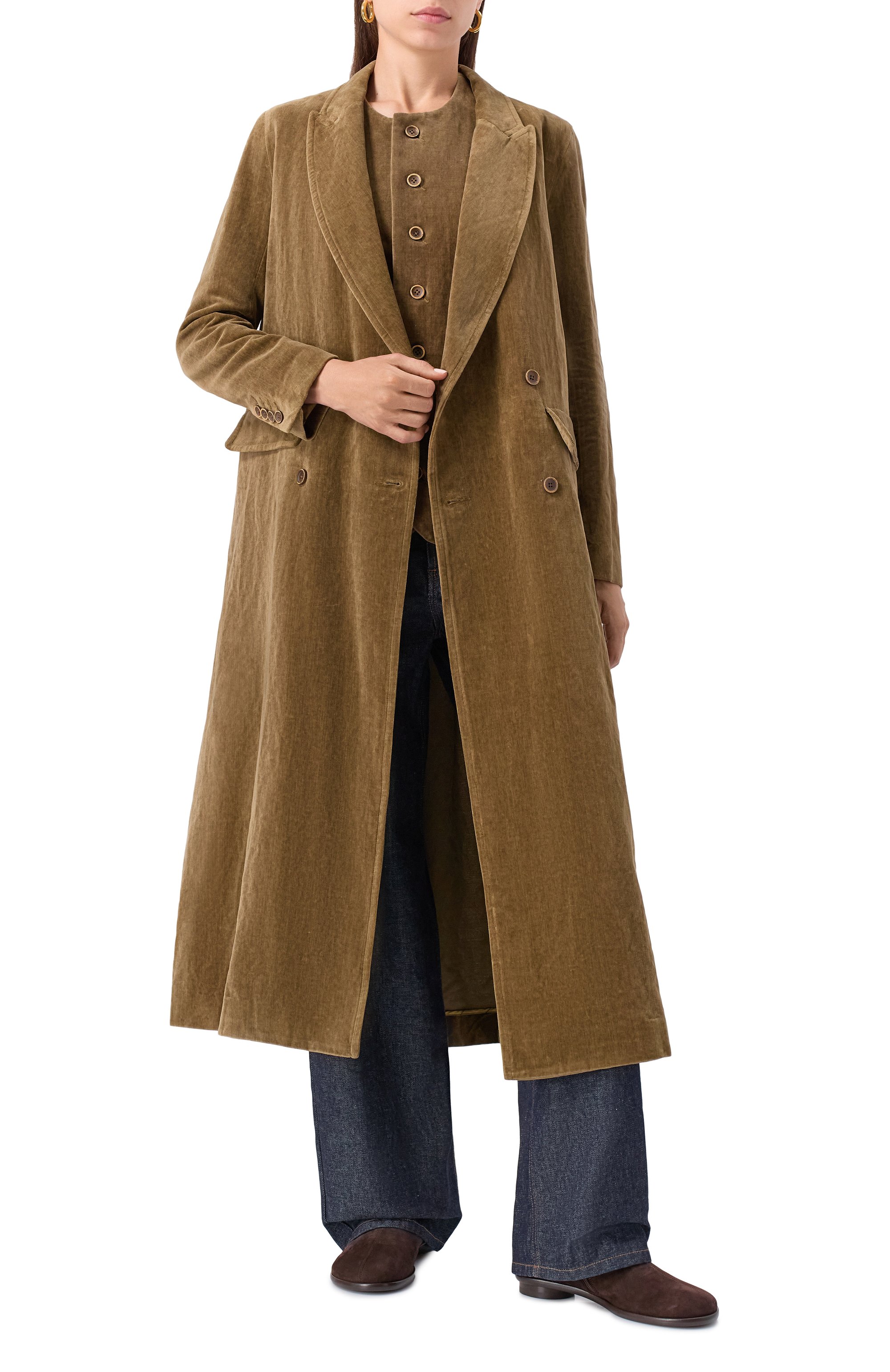 Пальто из хлопка и льна UMA WANG, арт. A0 M UP8011, фото 2