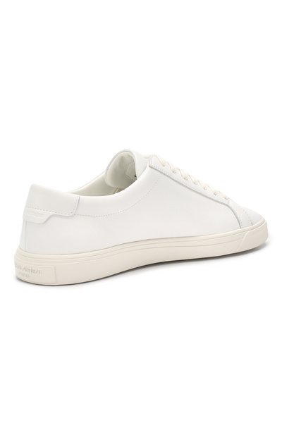Кожаные кеды andy SAINT LAURENT белого цвета по цене 57950 руб., арт. 588250/0M500, фото 4 Кожаные кеды andy SAINT LAURENT, арт. 588250/0M500, фото 4