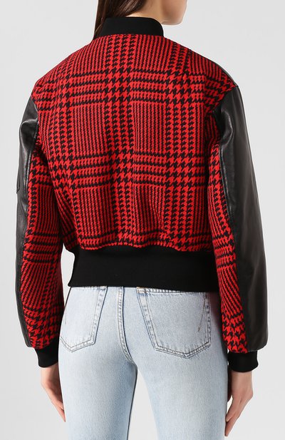 Кожаный бомбер ALEXANDER MCQUEEN, арт. 594778/Q5ACE, фото 4
