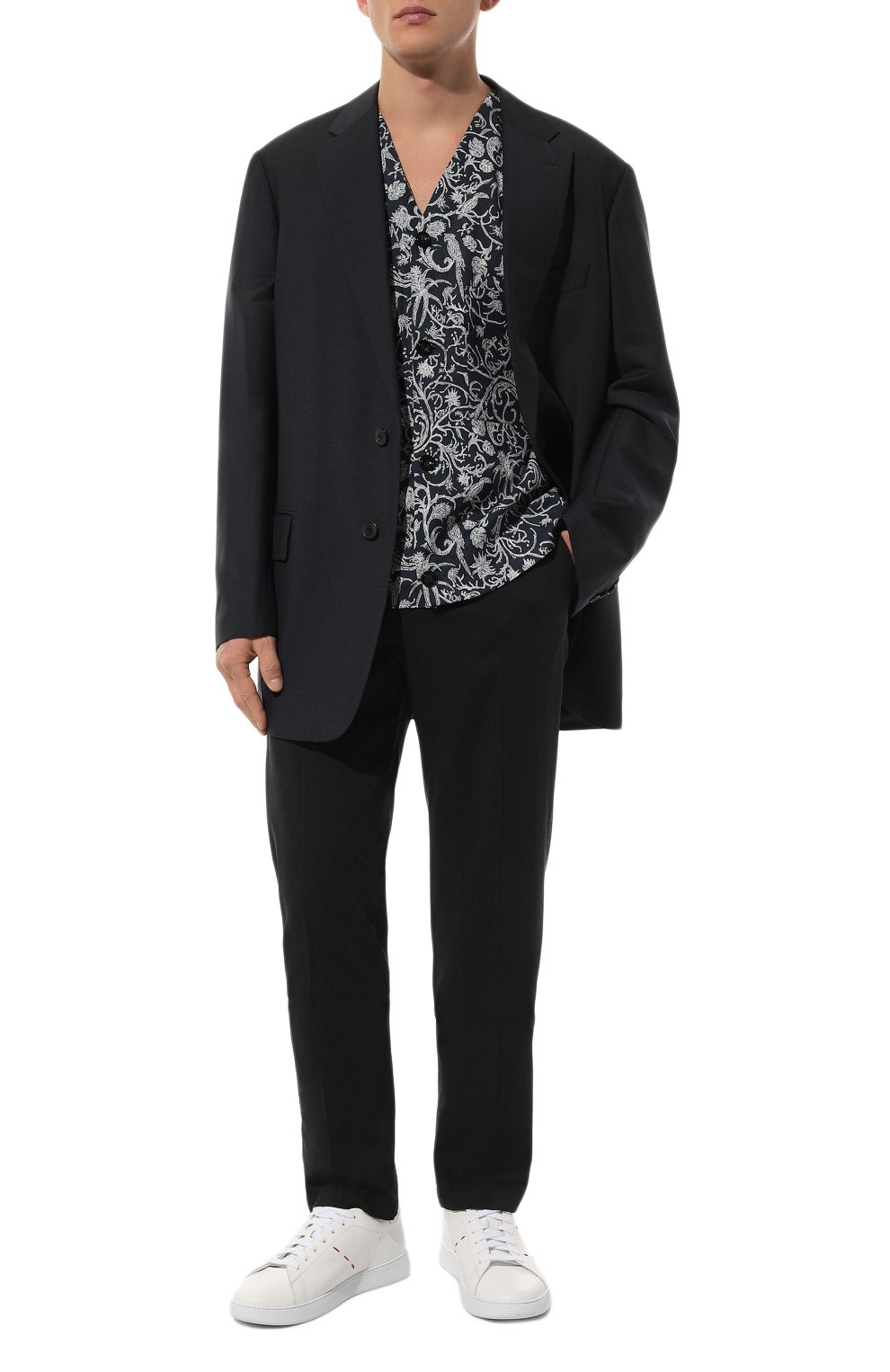 Брюки из хлопка и шелка KITON, арт. UFPPEK0606D, фото 2