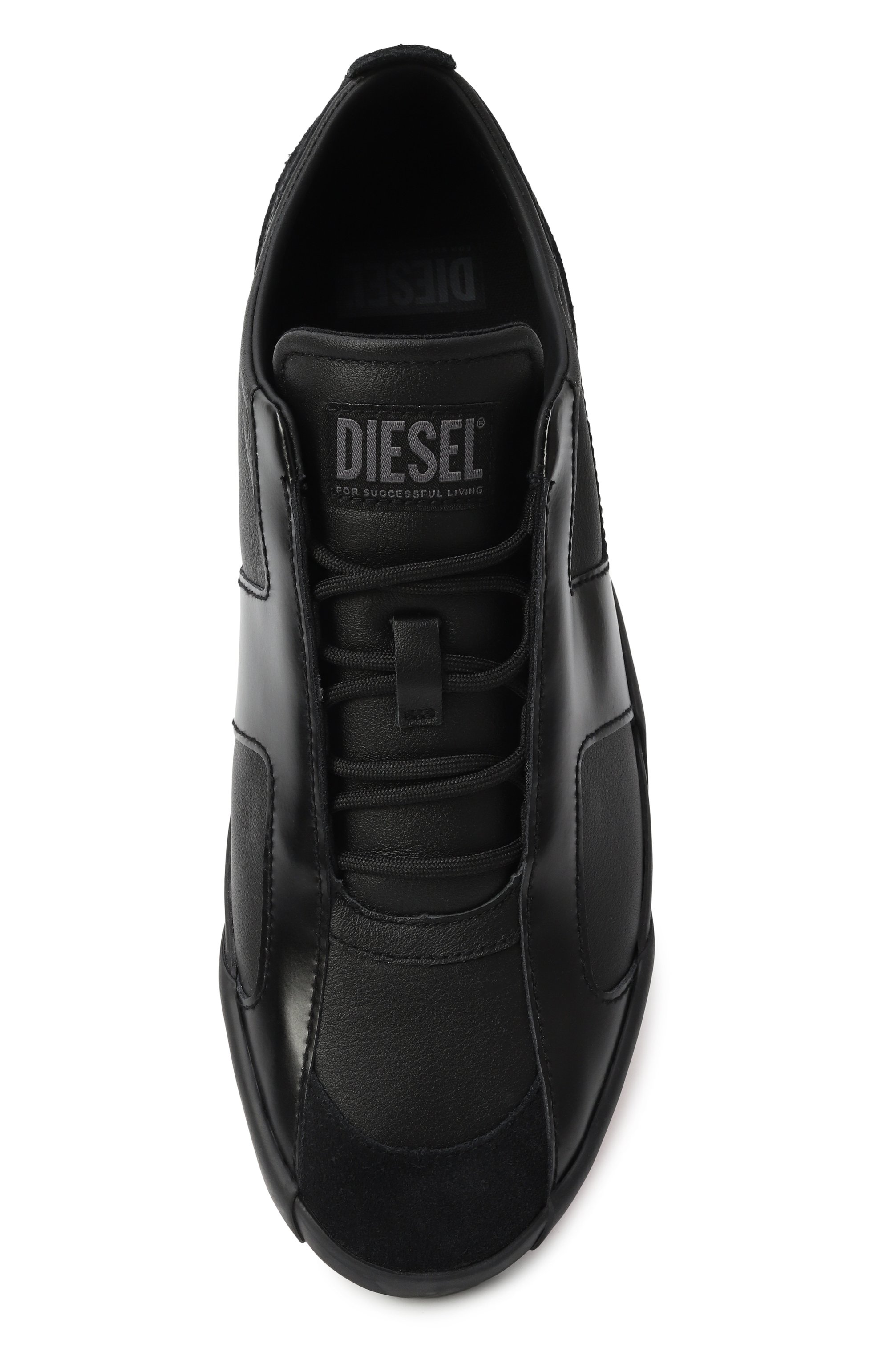 Кожаные кеды s-slante-d DIESEL, арт. Y03656/PR131, фото 6