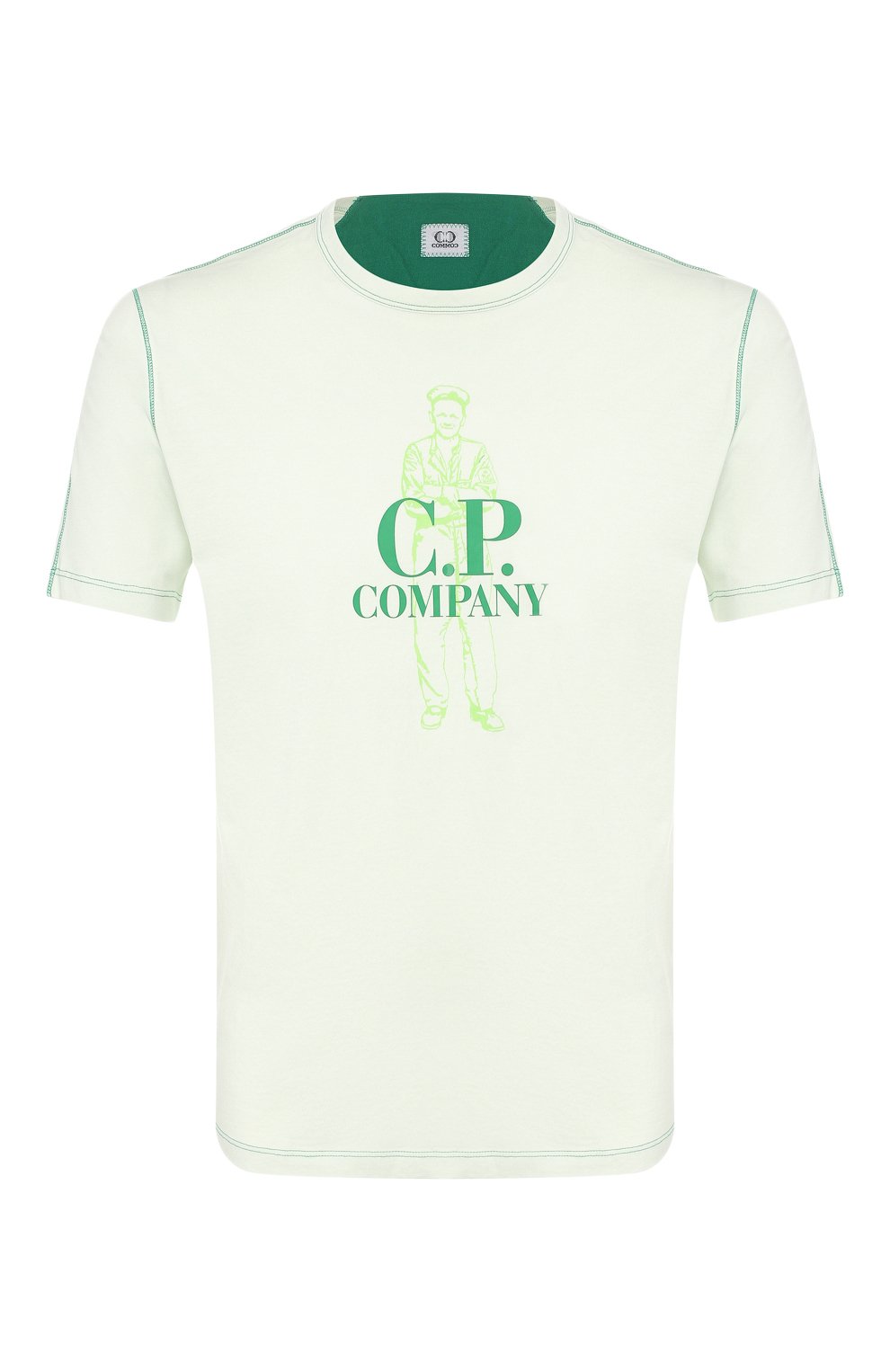Хлопковая футболка C.P. COMPANY, арт. 08CMTS143A-005100W, фото 1