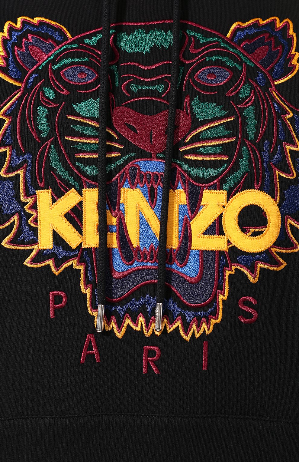 Хлопковое худи KENZO черного цвета по цене 26350 руб., арт. F965SW4154XA, фото 5 Хлопковое худи KENZO, арт. F965SW4154XA, фото 5