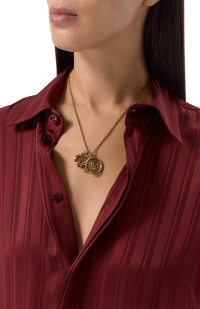 Колье SAINT LAURENT золотого цвета по цене 99500 руб., арт. A0035I/Y1500, фото 2 Колье SAINT LAURENT, арт. A0035I/Y1500, фото 2