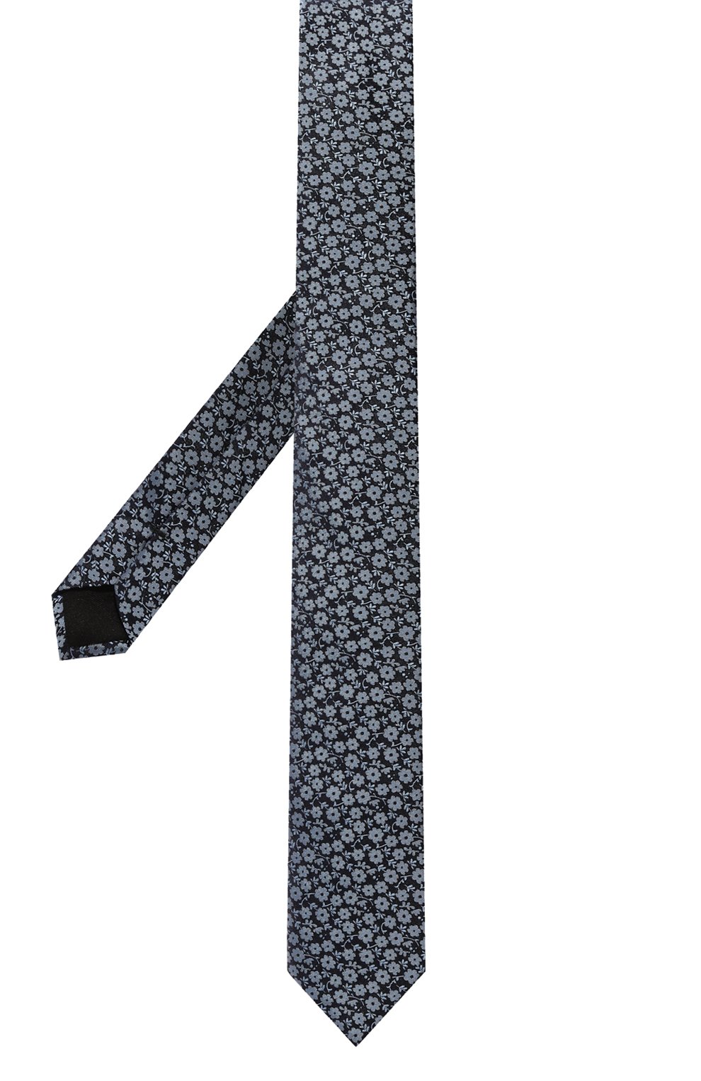 Шелковый галстук BOSS синего цвета по цене 8040 руб., арт. 50499583, фото 3 Шелковый галстук BOSS, арт. 50499583, фото 3