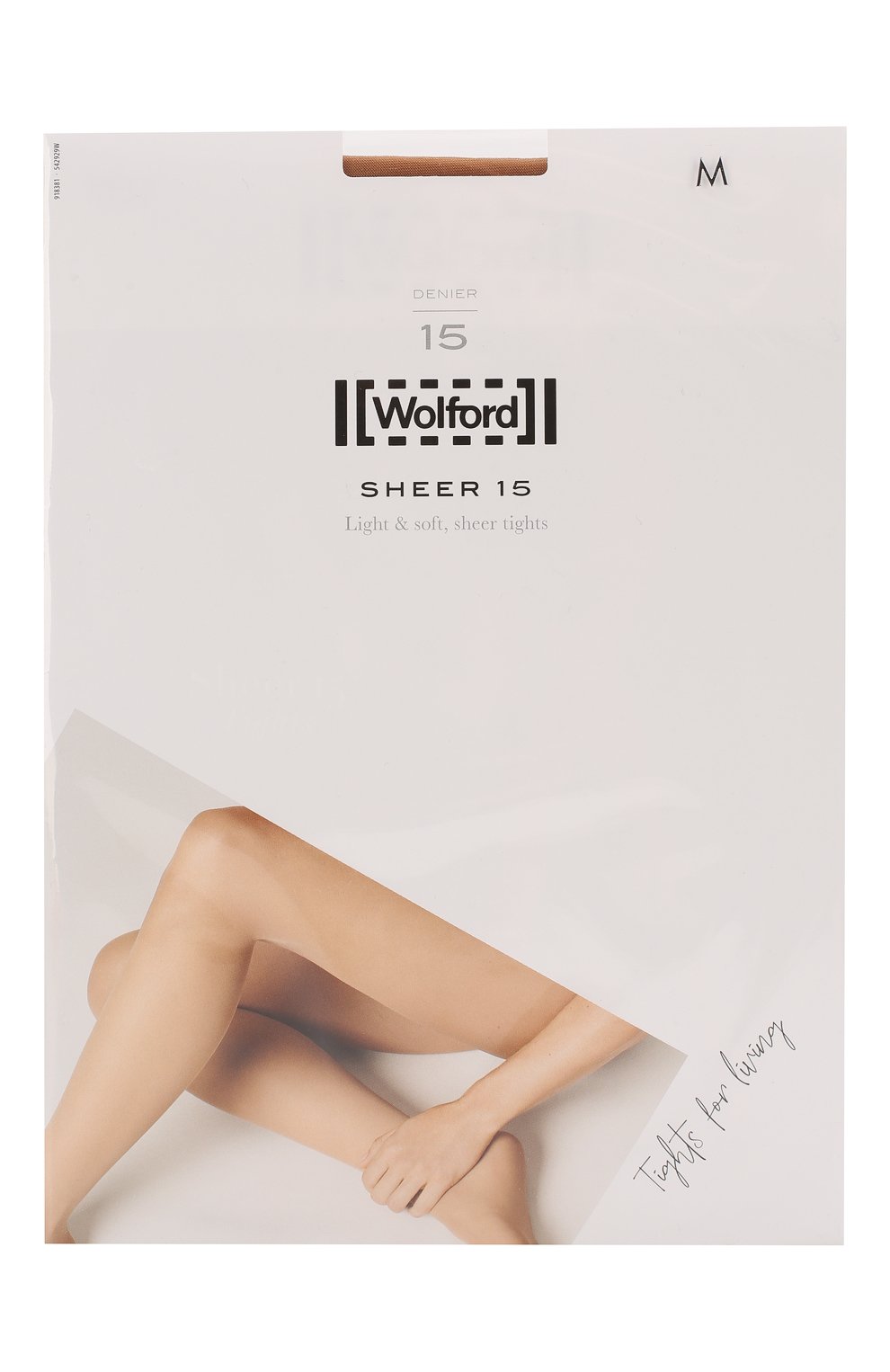 Колготки WOLFORD бежевого цвета по цене 3900 руб., арт. 18381, фото 1 Колготки WOLFORD, арт. 18381, фото 1