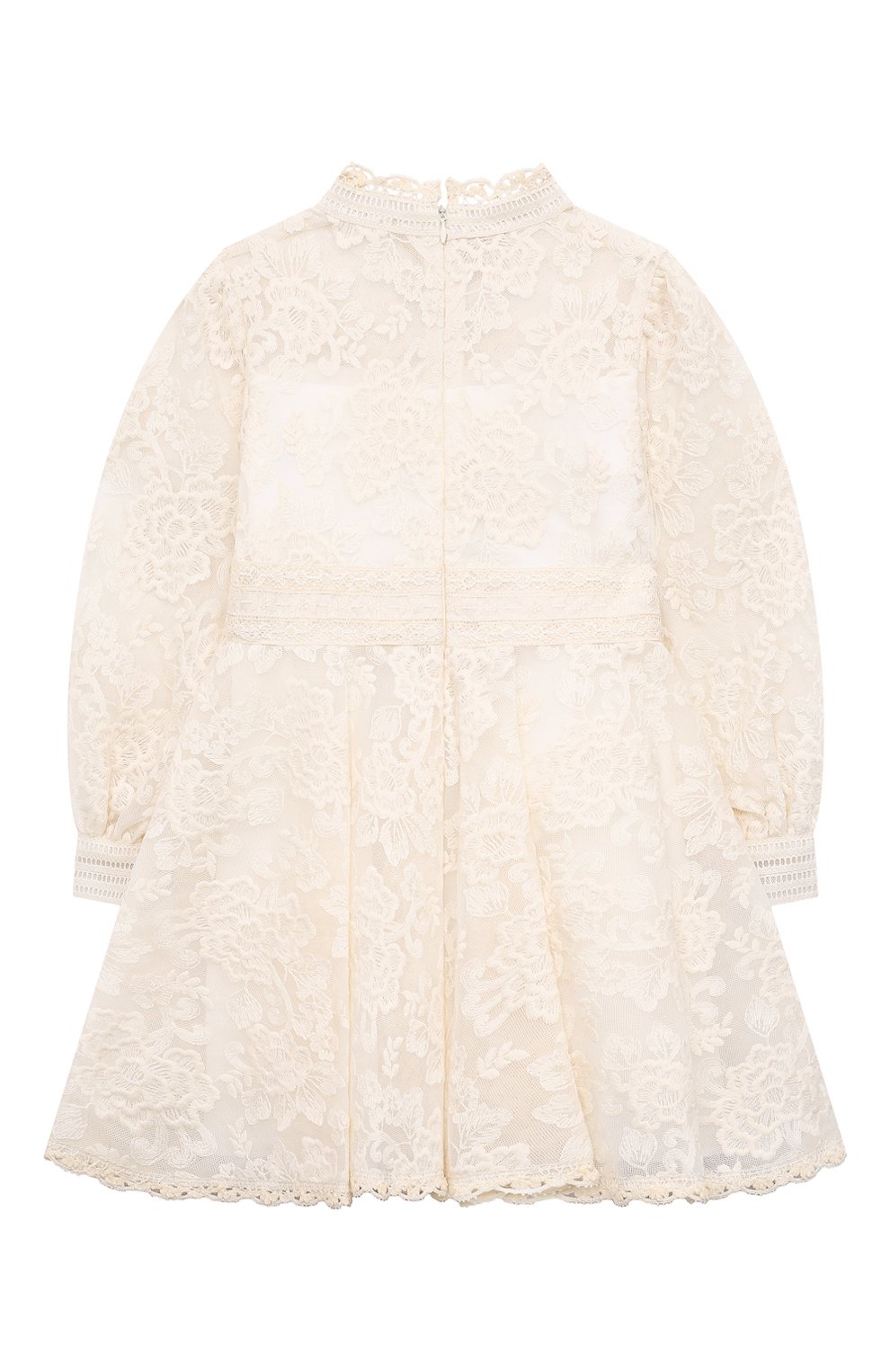 Хлопковое платье DESIGNERS CAT кремового цвета по цене 45900 руб., арт. 100000K01001242/4A-8A, фото 2 Хлопковое платье DESIGNERS CAT, арт. 100000K01001242/4A-8A, фото 2