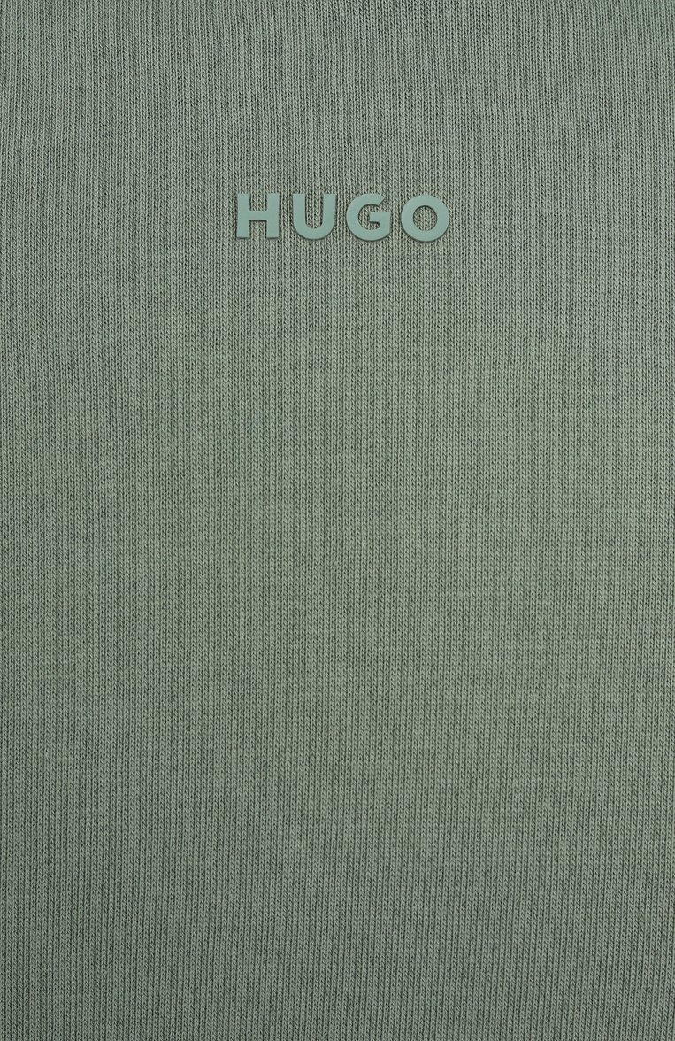 Мужской хлопковый спортивный костюм HUGO светло-зеленого цвета, арт. 50492581 | Фото 7 (Материал внешний: Хлопок; Рукава: Длинные; Кросс-КТ: Спорт)