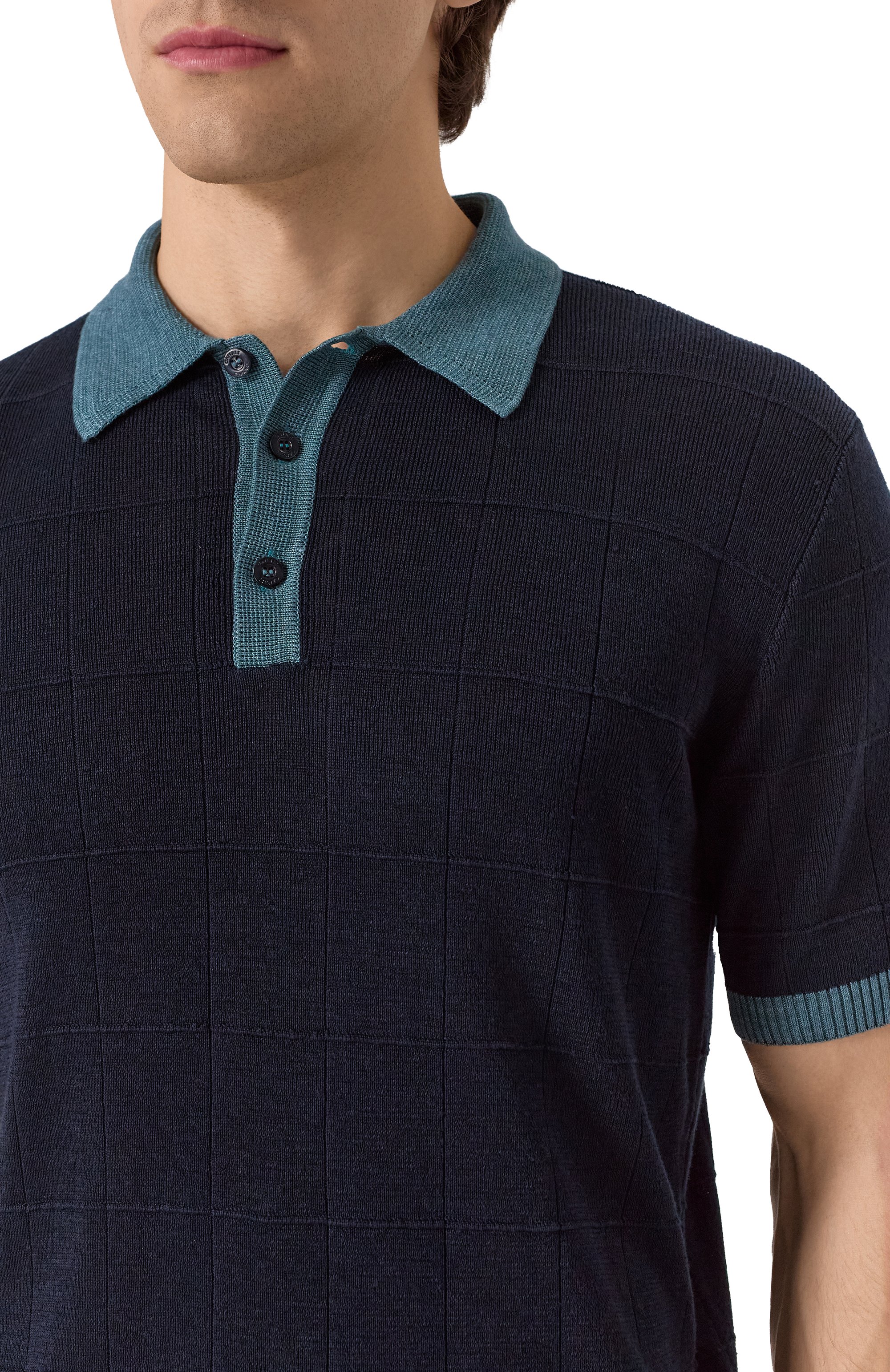 Поло изо льна и шелка CANALI, арт. C1084/MK02269, фото 5