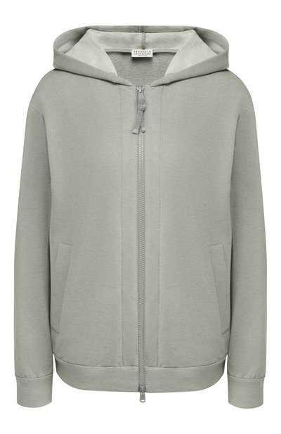 Женский хлопковая толстовка BRUNELLO CUCINELLI, арт. MH827SA306