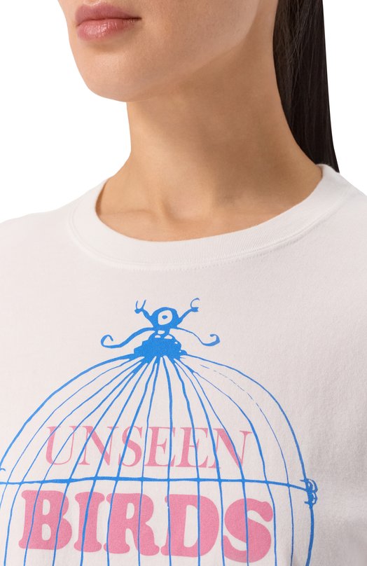 Хлопковая футболка Undercover UC2E2802 Белый  UC2E2802 Фото 5