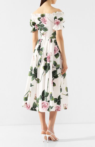 Хлопковое платье DOLCE & GABBANA, арт. F6H9ST/HS5FZ, фото 4