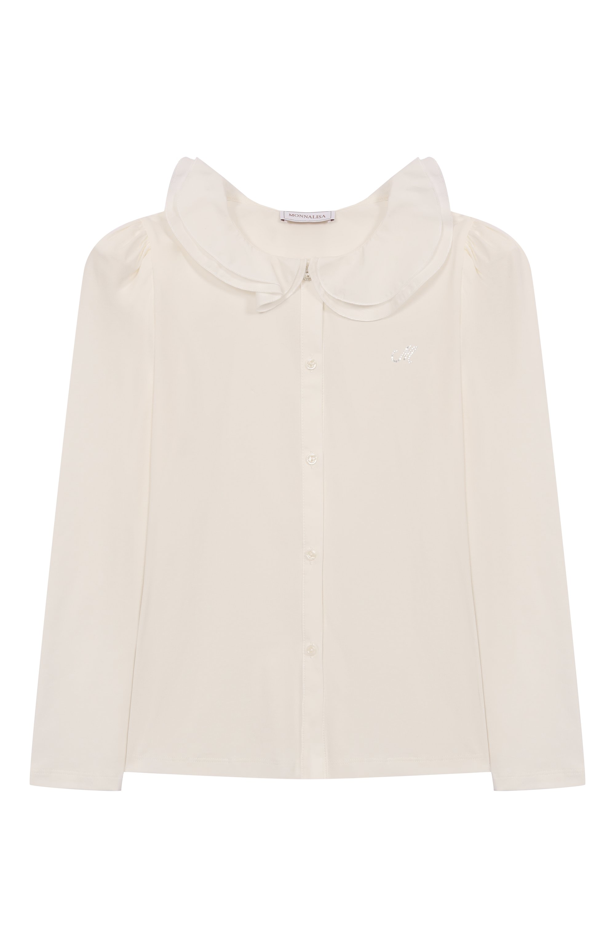 Хлопковая блузка MONNALISA, арт. 17FPAT, фото 1