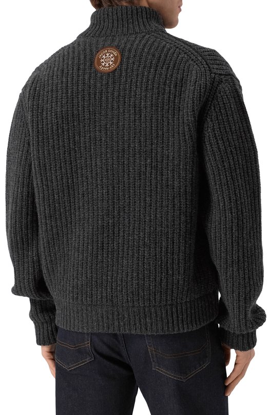 Шерстяной кардиган Jacob Cohen 25I P/JUR_SJ005 000 X0018 FL Серый  25I P/JUR_SJ005 000 X0018 FL Фото 3