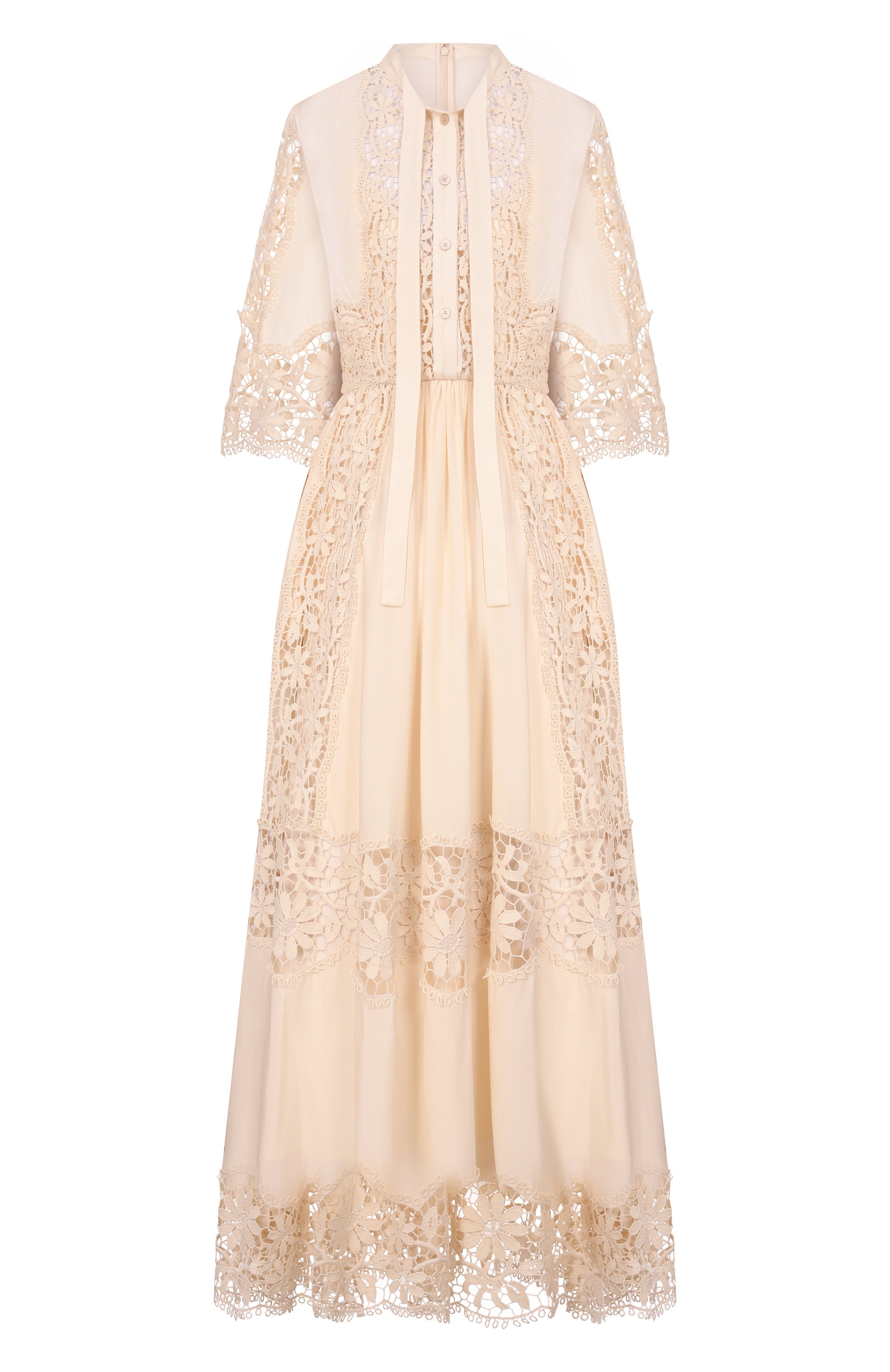 Платье  из хлопка и шелка ELIE SAAB, арт. D1158NS26/SIM03, фото 1