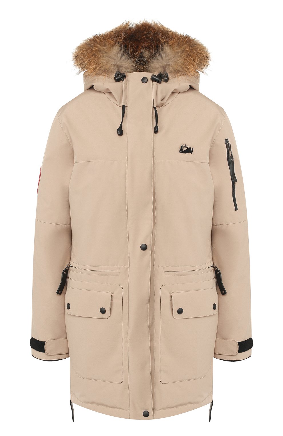 Пуховая парка с меховой отделкой капюшона ARCTIC EXPLORER, арт. POLRS_SAND, фото 1