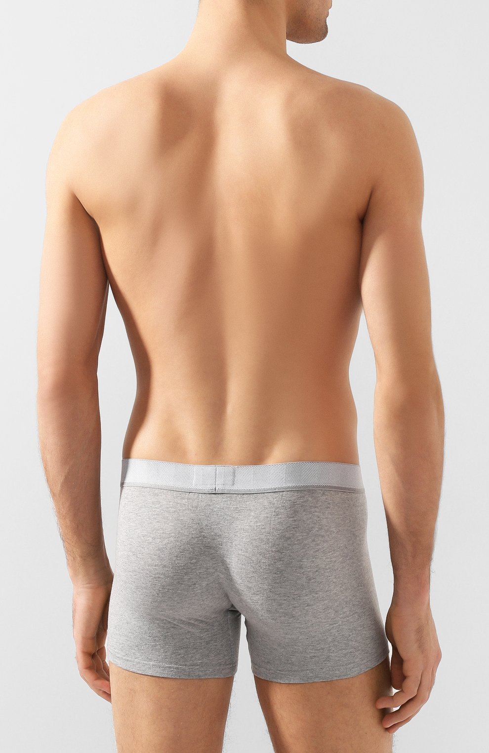 Комплект из двух хлопковых боксеров с широкой резинкой ZEGNA серого цвета по цене 9725 руб., арт. N2X440040, фото 3 Комплект из двух хлопковых боксеров с широкой резинкой ZEGNA, арт. N2X440040, фото 3