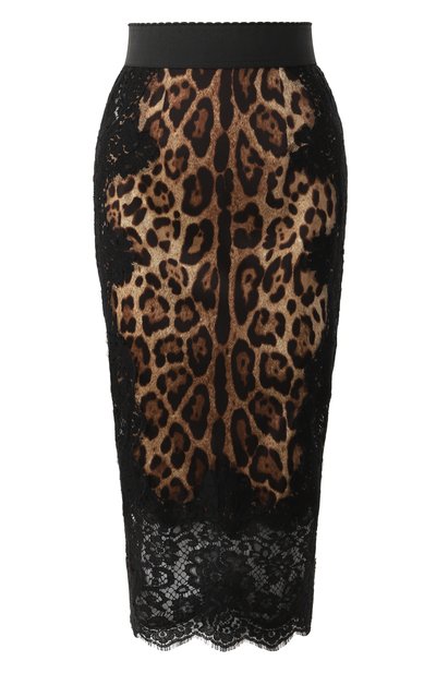 Женская юбка из хлопка и шелка DOLCE & GABBANA, арт. F4BHCT/FSAXY