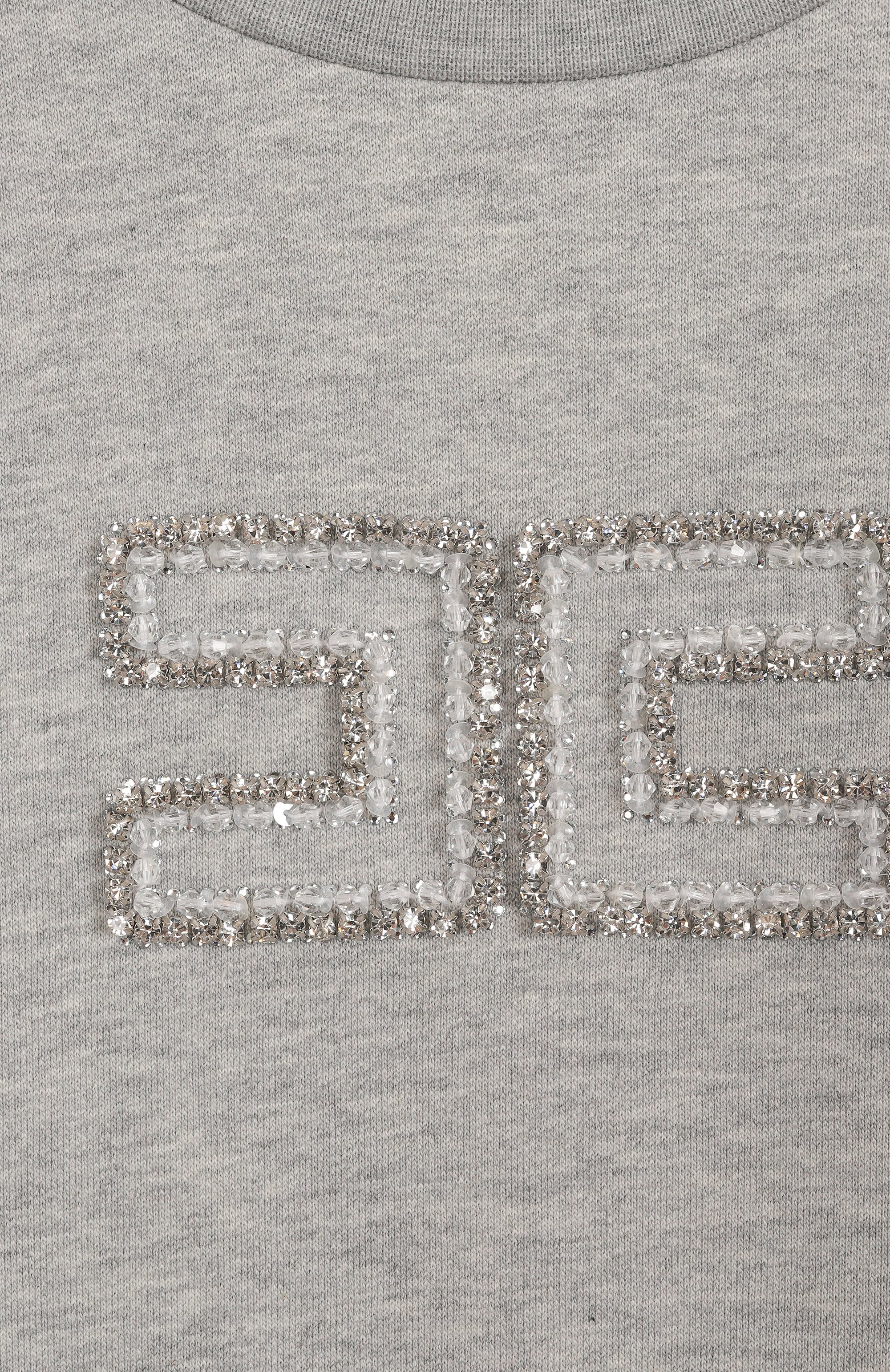 Хлопковый свитшот ELISABETTA FRANCHI LA MIA BAMBINA, арт. EFFE1510/FF002/6-8, фото 3