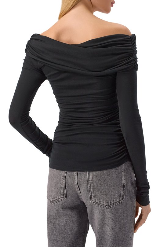 Топ из вискозы и шерсти 12 STOREEZ 133776 Чёрный  133776 Фото 4