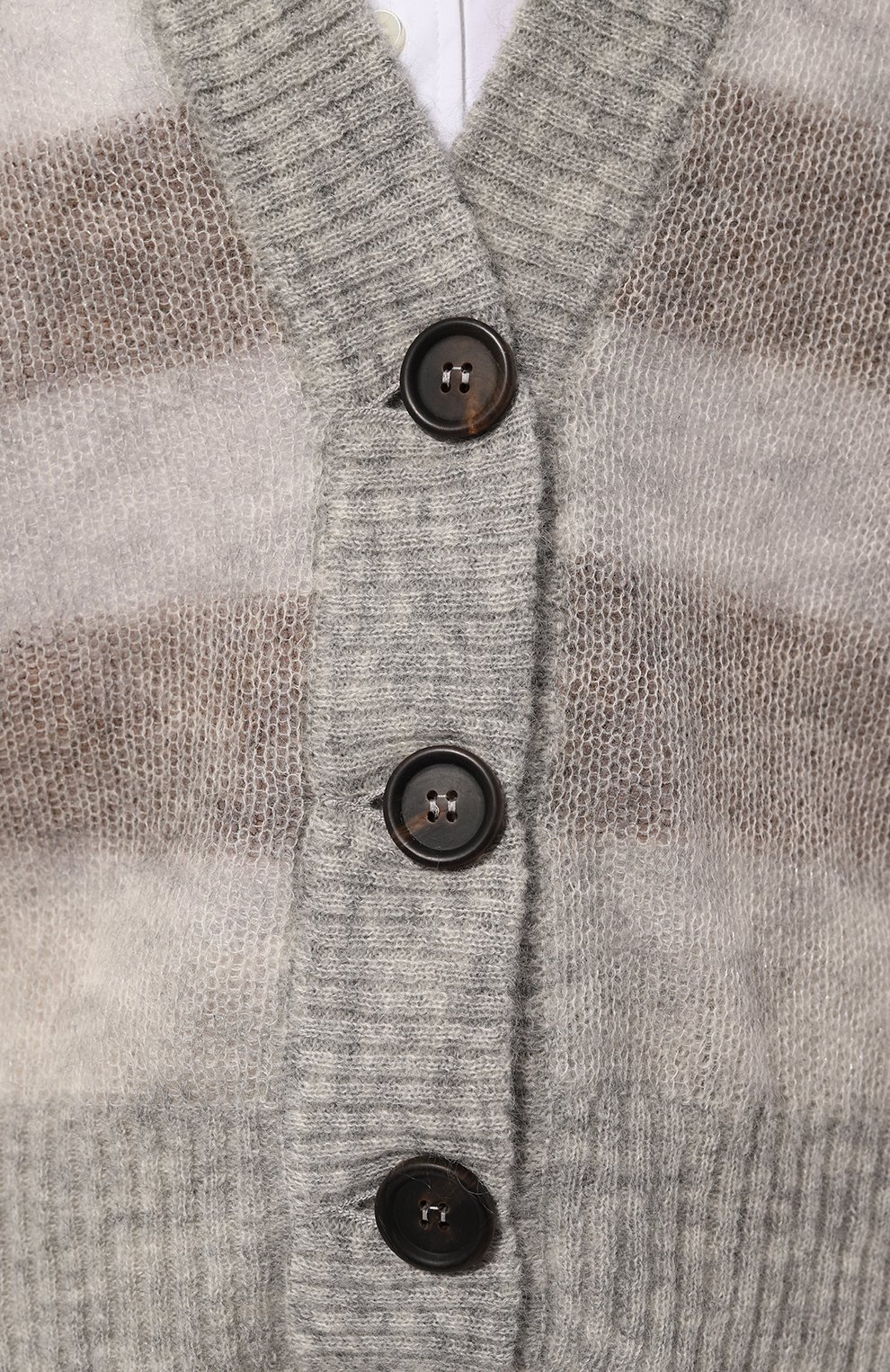 Кардиган BRUNELLO CUCINELLI серого цвета по цене 166500 руб., арт. MPC73BP409, фото 5 Кардиган BRUNELLO CUCINELLI, арт. MPC73BP409, фото 5