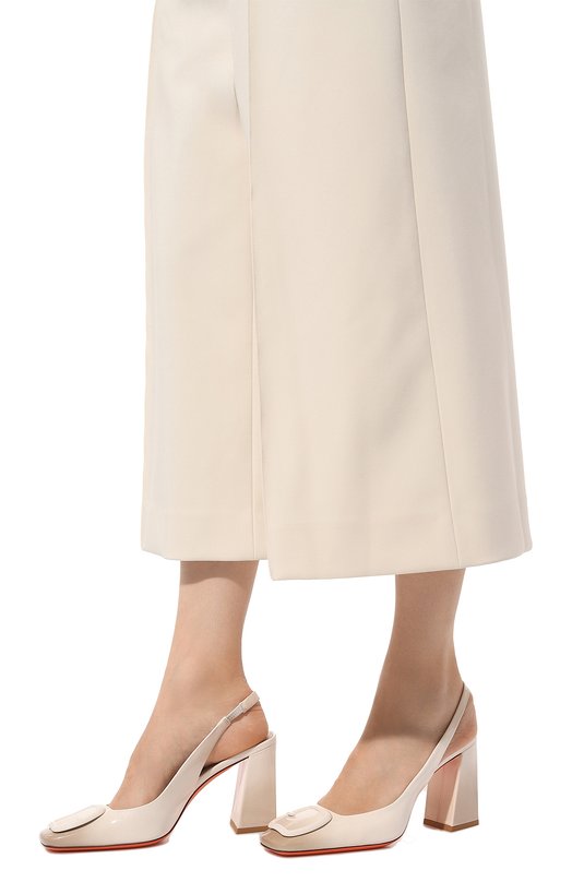 Кожаные туфли Santoni WDMP70407HA2TTV1I80 Белый  WDMP70407HA2TTV1I80 Фото 3
