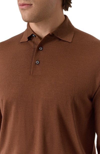 Поло из кашемира и шелка FEDELI, арт. MU007091, фото 5